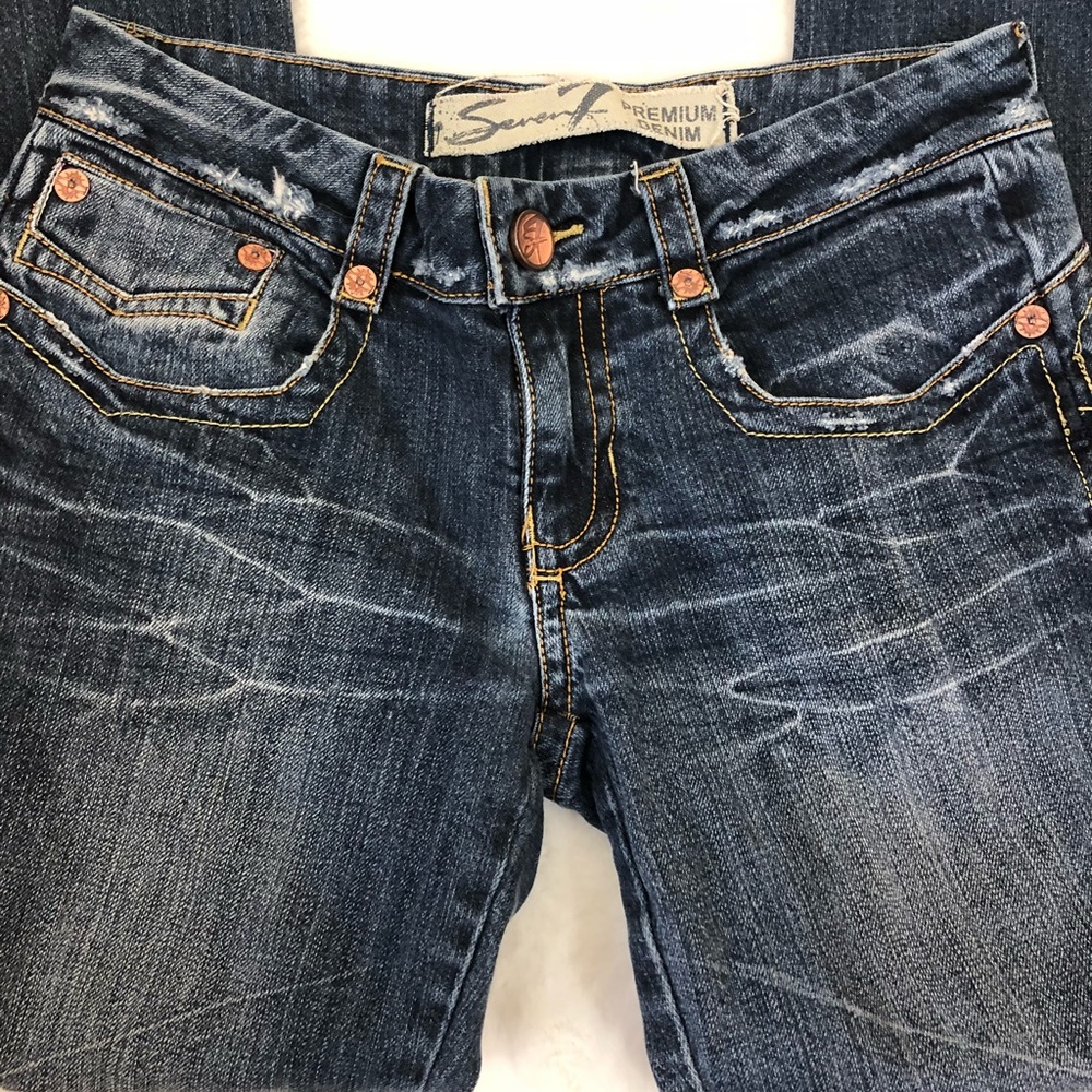 Seven7 Premium Denim Distressed Jeans